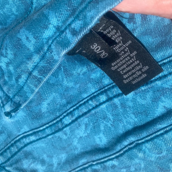 Calvin Klein Reversible Jeans Floral Leopard Print CK Straight Leg Pattern Denim - Picture 13 of 13